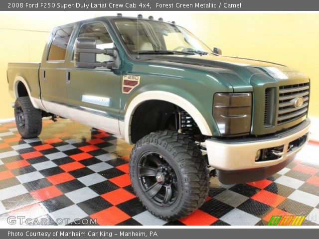 2008 Ford F250 Super Duty Lariat Crew Cab 4x4 in Forest Green Metallic