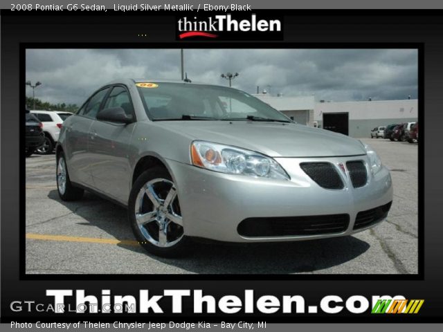 2008 Pontiac G6 Sedan in Liquid Silver Metallic