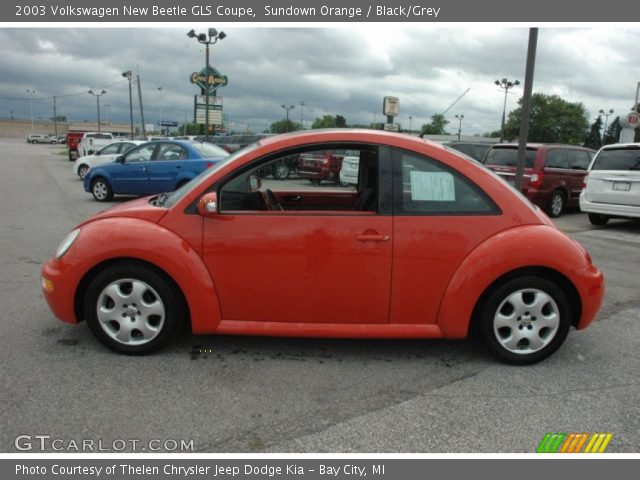 2003 Volkswagen New Beetle GLS Coupe in Sundown Orange