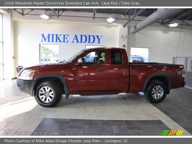 2006 Mitsubishi Raider DuroCross Extended Cab 4x4 in Lava Red