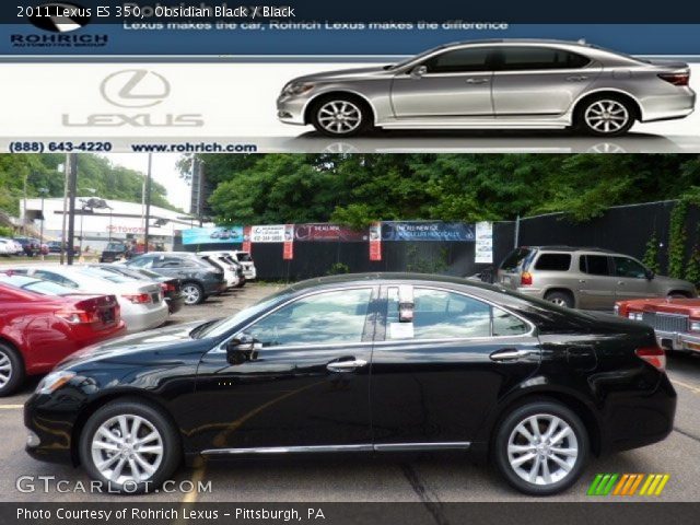 2011 Lexus ES 350 in Obsidian Black