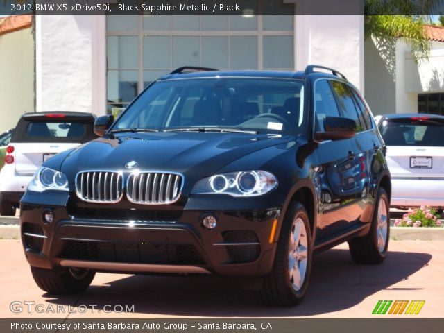 2012 BMW X5 xDrive50i in Black Sapphire Metallic