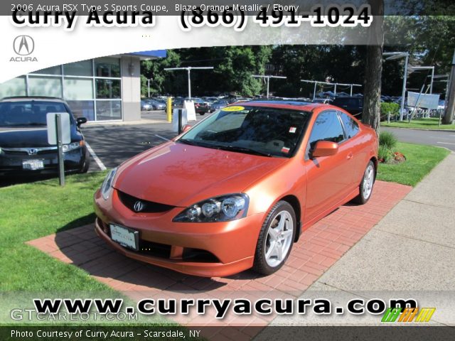 2006 Acura RSX Type S Sports Coupe in Blaze Orange Metallic