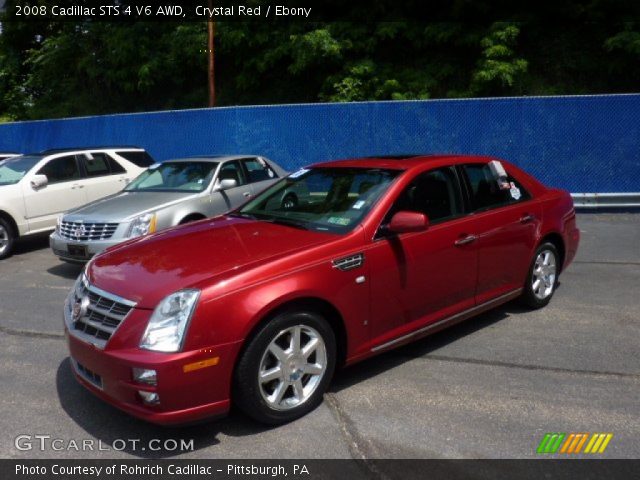 2008 Cadillac STS 4 V6 AWD in Crystal Red