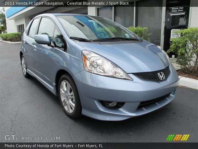 2011 Honda Fit Sport Navigation in Celestial Blue Metallic