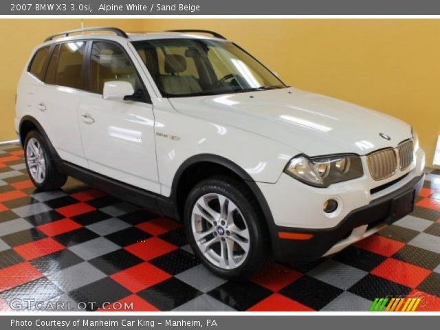 2007 BMW X3 3.0si in Alpine White