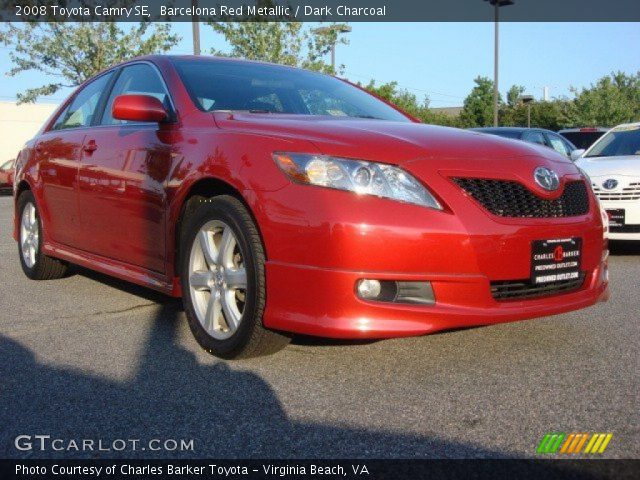 2008 Toyota Camry SE in Barcelona Red Metallic