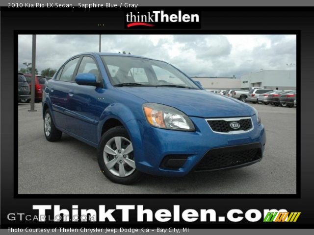 2010 Kia Rio LX Sedan in Sapphire Blue