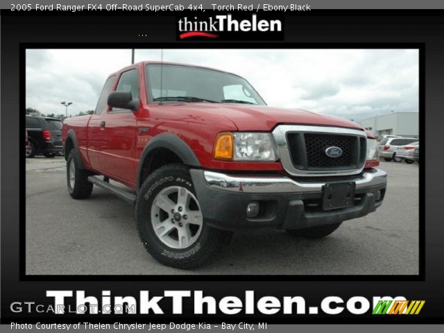 2005 Ford Ranger FX4 Off-Road SuperCab 4x4 in Torch Red