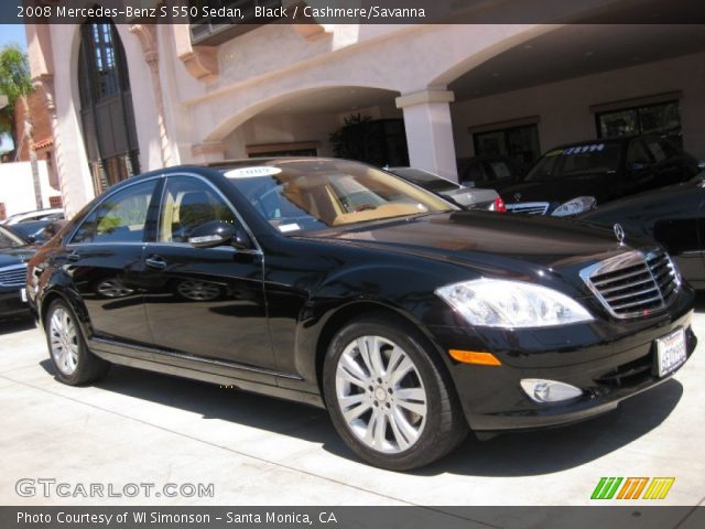 2008 Mercedes-Benz S 550 Sedan in Black