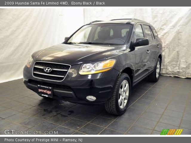 2009 Hyundai Santa Fe Limited 4WD in Ebony Black