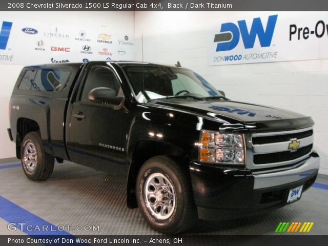 2008 Chevrolet Silverado 1500 LS Regular Cab 4x4 in Black