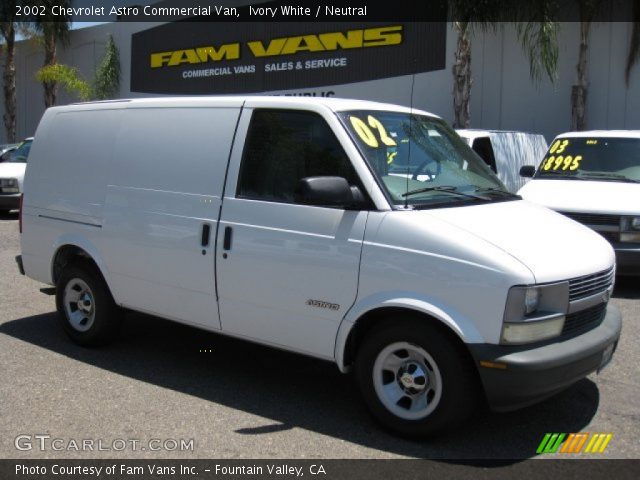 2002 Chevrolet Astro Commercial Van in Ivory White