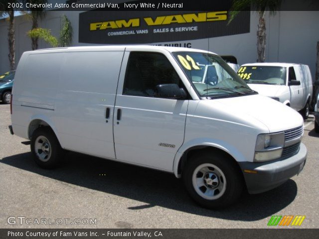 2002 Chevrolet Astro Commercial Van in Ivory White