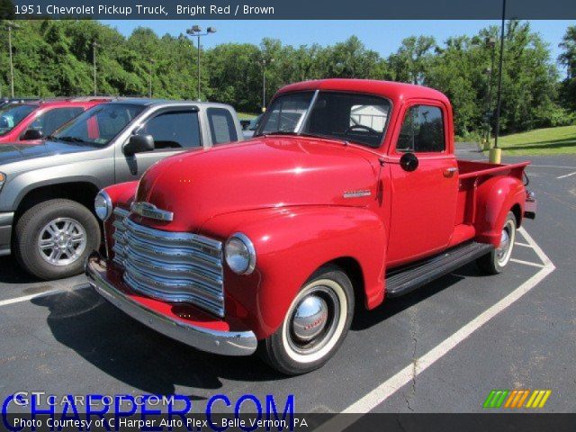 1951 Chevrolet Pickup Truck in Bright Red
