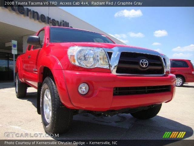 2008 Toyota Tacoma V6 TRD  Access Cab 4x4 in Radiant Red