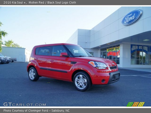 2010 Kia Soul + in Molten Red