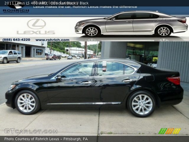 2011 Lexus LS 460 AWD in Obsidian Black