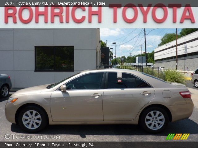 2007 Toyota Camry XLE V6 in Desert Sand Mica