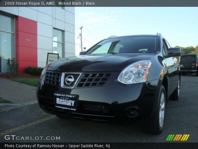 2009 Nissan Rogue SL AWD in Wicked Black