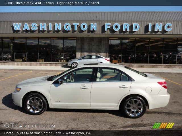 2008 Lincoln MKZ AWD Sedan in Light Sage Metallic