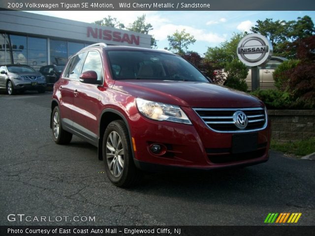 2009 Volkswagen Tiguan SE 4Motion in Wild Cherry Metallic