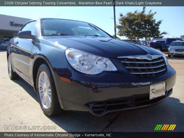 2008 Chrysler Sebring Touring Convertible in Marathon Blue Pearl