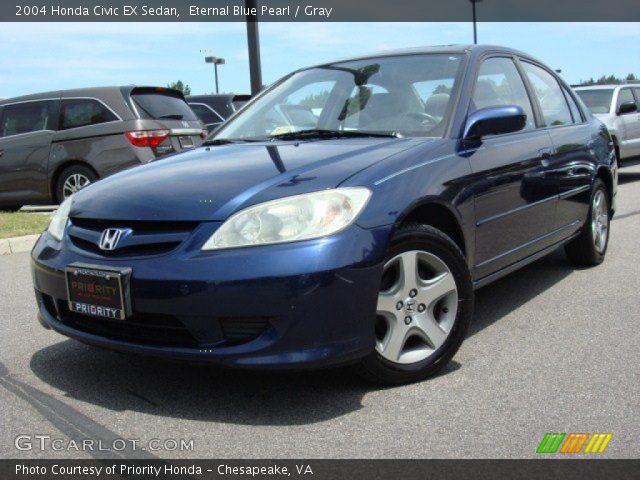 2004 Honda Civic EX Sedan in Eternal Blue Pearl
