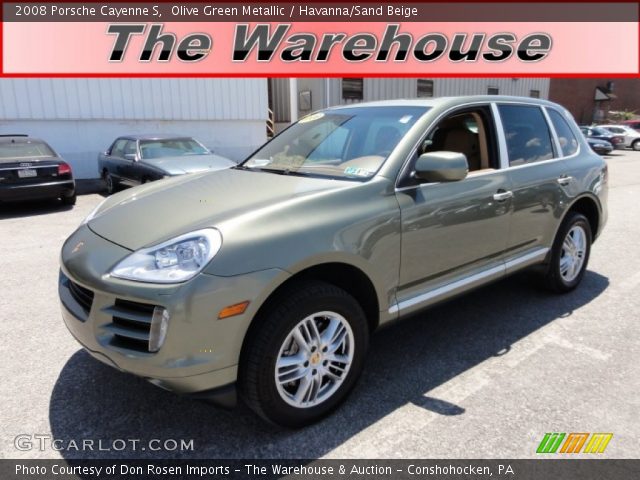 2008 Porsche Cayenne S in Olive Green Metallic
