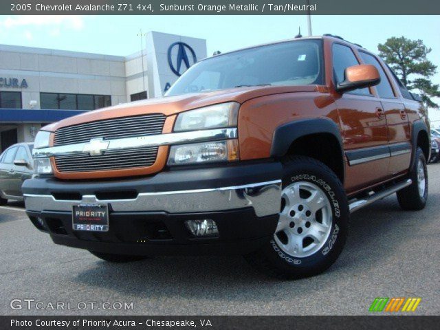 2005 Chevrolet Avalanche Z71 4x4 in Sunburst Orange Metallic