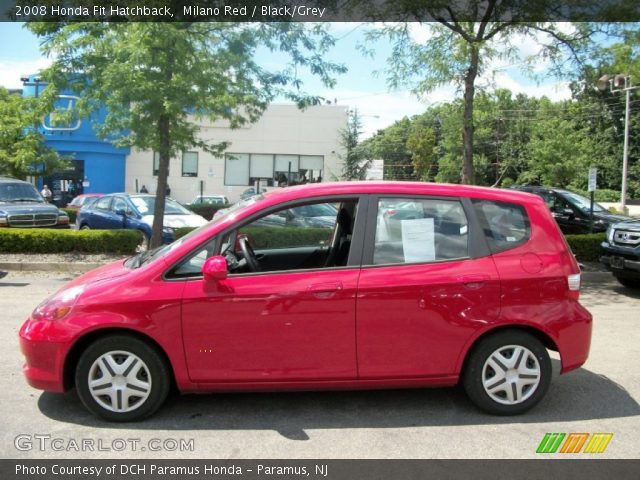 2008 Honda Fit Hatchback in Milano Red