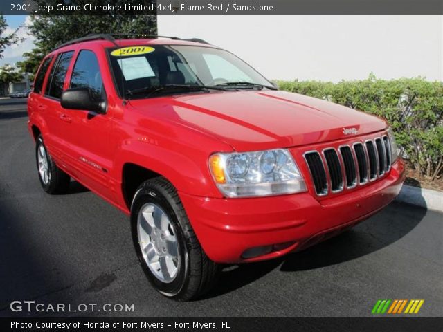 2001 Jeep Grand Cherokee Limited 4x4 in Flame Red