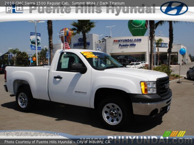 2010 GMC Sierra 1500 Regular Cab in Summit White