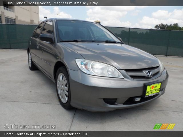 2005 Honda Civic LX Sedan in Magnesium Metallic