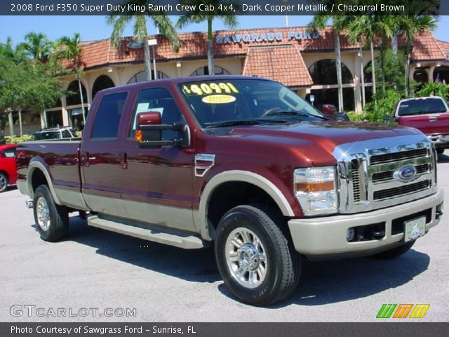 2008 Ford F350 Super Duty King Ranch Crew Cab 4x4 in Dark Copper Metallic