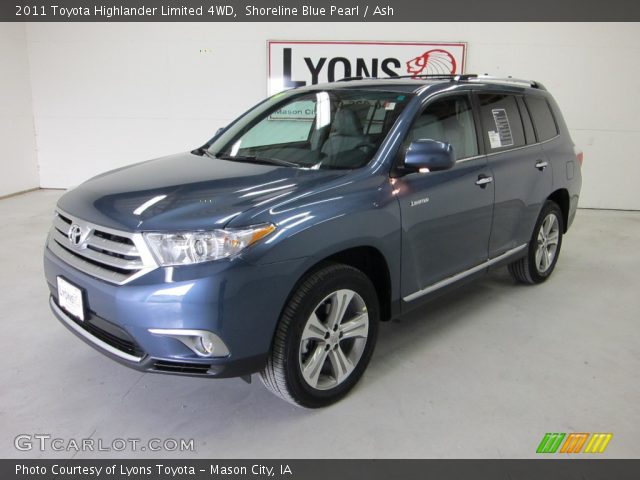 2011 Toyota Highlander Limited 4WD in Shoreline Blue Pearl