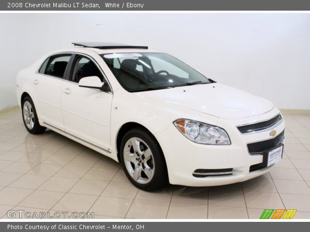 2008 Chevrolet Malibu LT Sedan in White