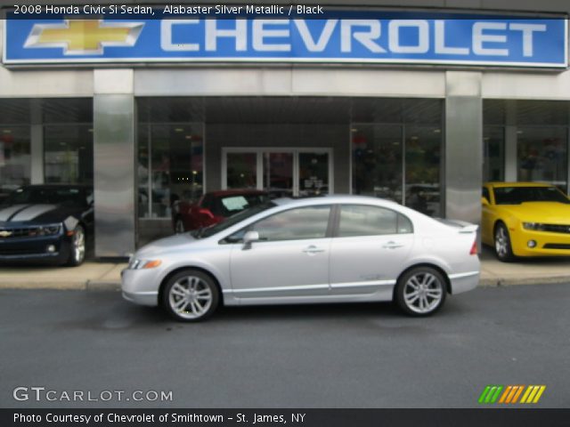 2008 Honda Civic Si Sedan in Alabaster Silver Metallic