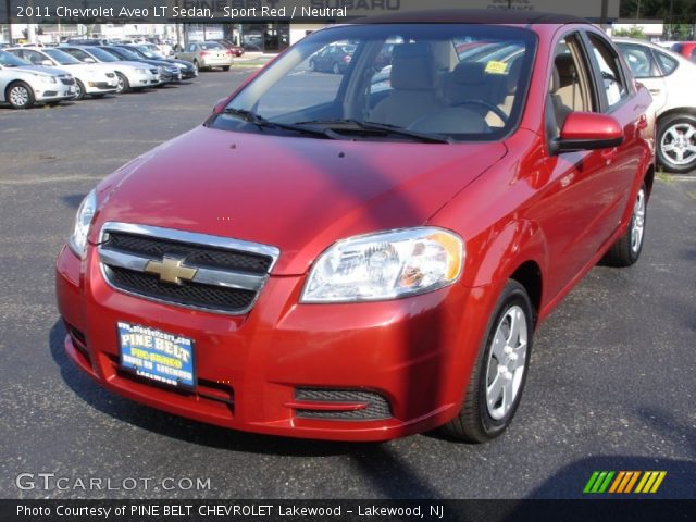 2011 Chevrolet Aveo LT Sedan in Sport Red