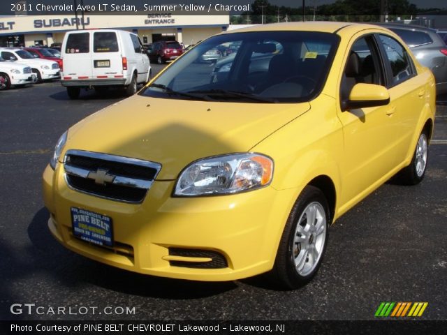 2011 Chevrolet Aveo LT Sedan in Summer Yellow