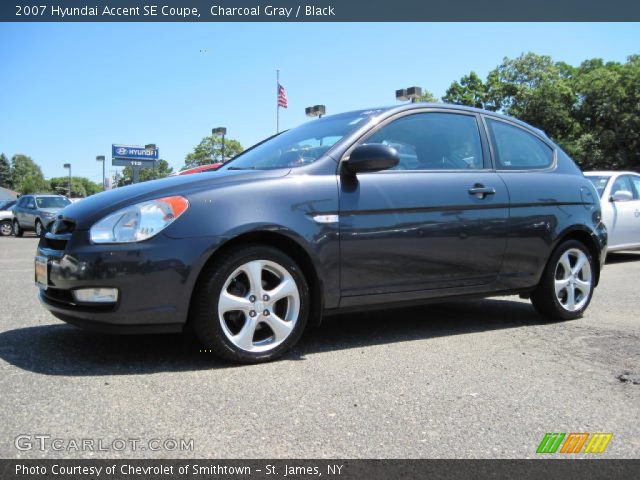 2007 Hyundai Accent SE Coupe in Charcoal Gray