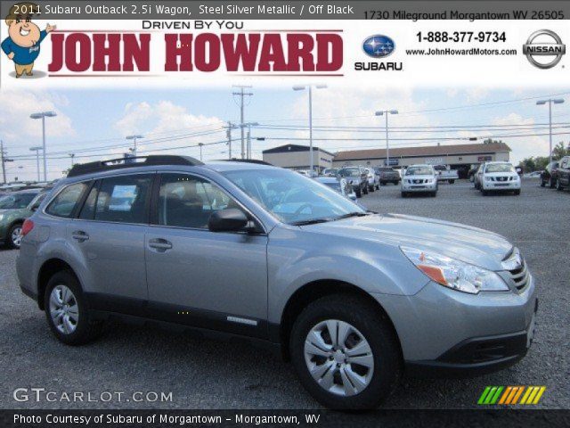 2011 Subaru Outback 2.5i Wagon in Steel Silver Metallic