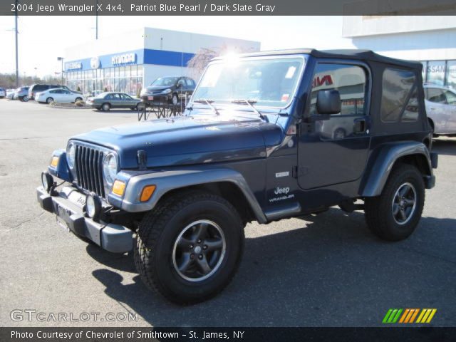 2004 Jeep Wrangler X 4x4 in Patriot Blue Pearl