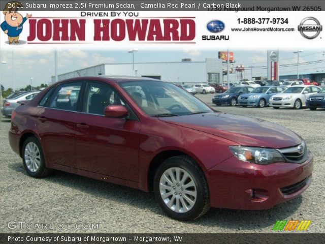 2011 Subaru Impreza 2.5i Premium Sedan in Camellia Red Pearl