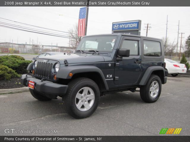 2008 Jeep Wrangler X 4x4 in Steel Blue Metallic