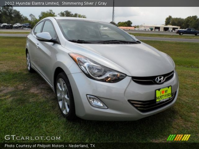 2012 Hyundai Elantra Limited in Shimmering Silver
