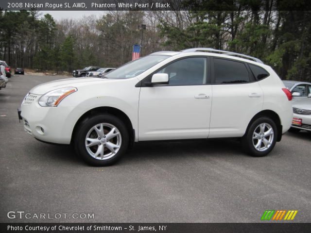 2008 Nissan Rogue SL AWD in Phantom White Pearl