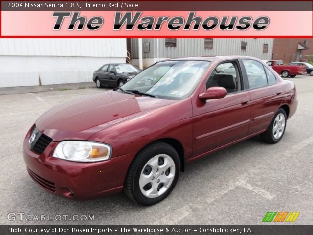 2004 Nissan Sentra 1.8 S in Inferno Red