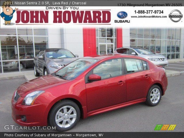 2011 Nissan Sentra 2.0 SR in Lava Red