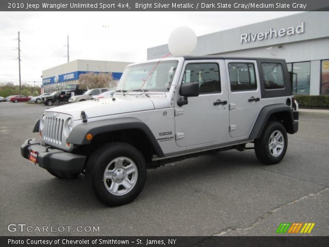 2010 Jeep wrangler unlimited silver #1